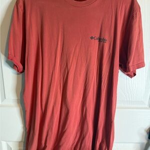 Columbia Men's Brick Red Short Sleeve Tee